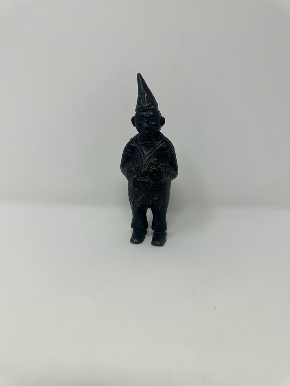 Antique C. 1908 A.C. Williams Cast Iron Clown Bank SIgn Circus Carnival Sideshow